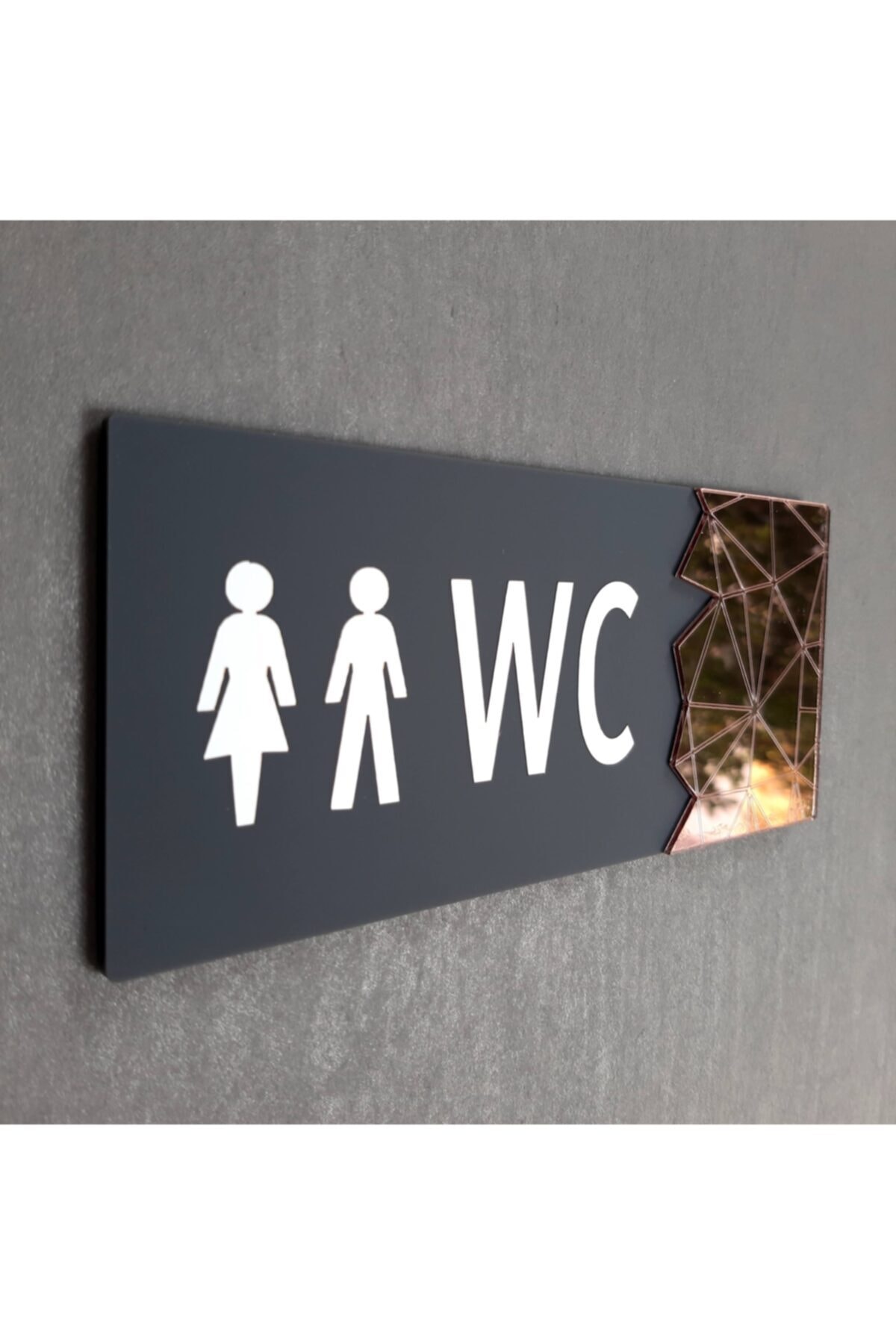 Dekokonsept Pink Pearl Serisi Wc Yönlendirme Tabelası